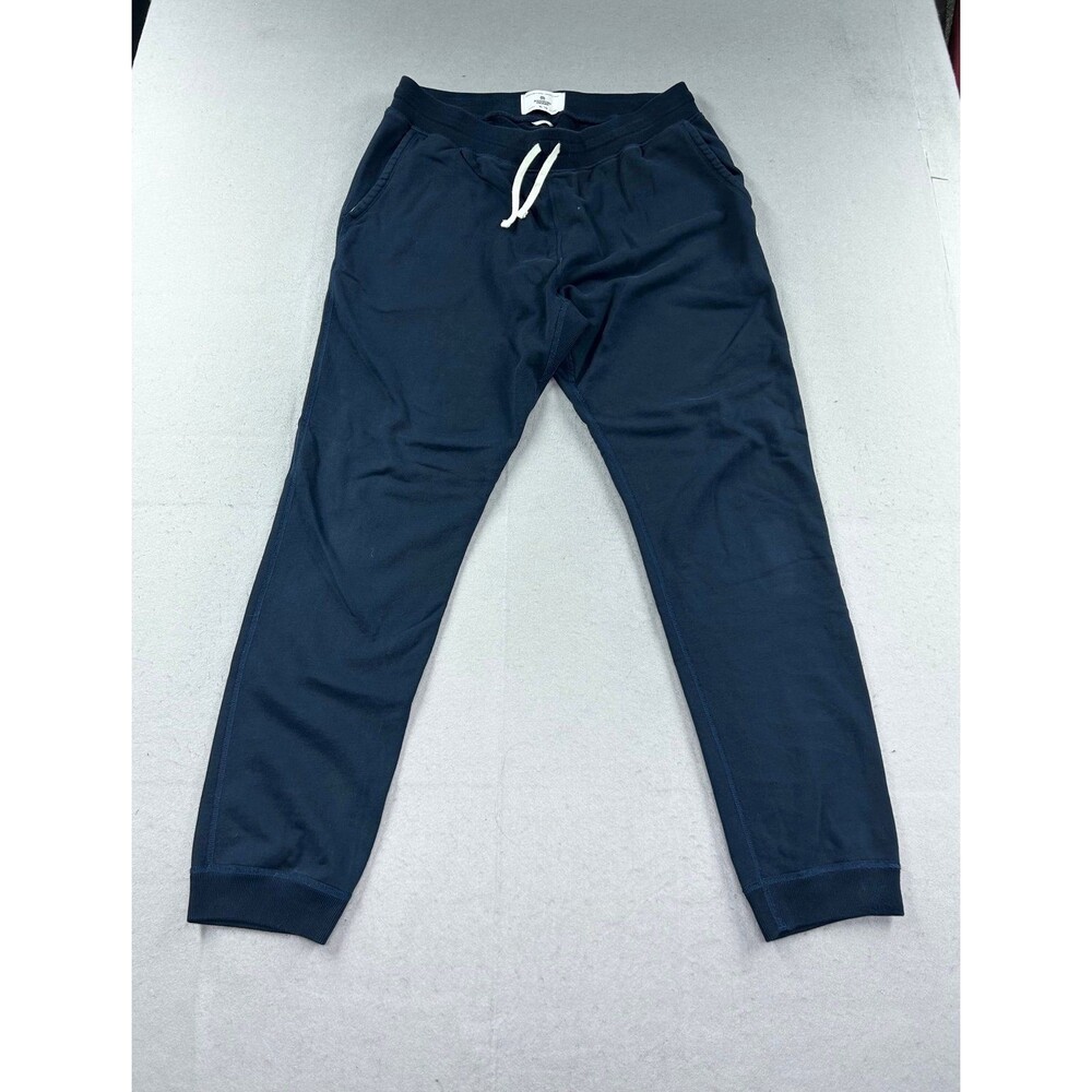 Reigning Champ Navy Blue Jogger Sweatpants XL Men's Drawstring Pockets Logo